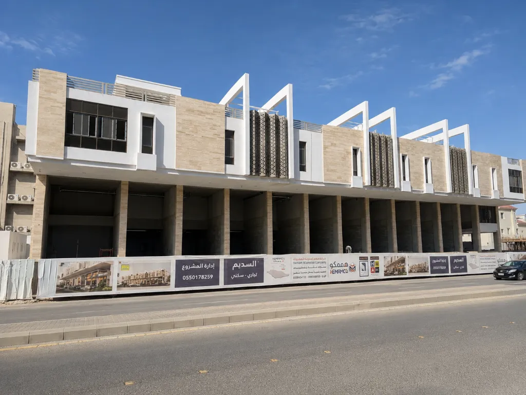 مشروع السديم أبحر جدة مركز تجاري سكني في أبحر على مساحة 4800 متر مربع