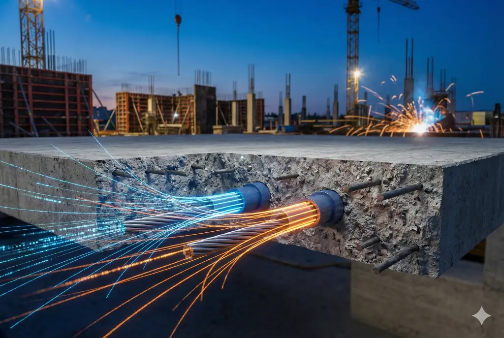 البلاطات لاحقة الشد