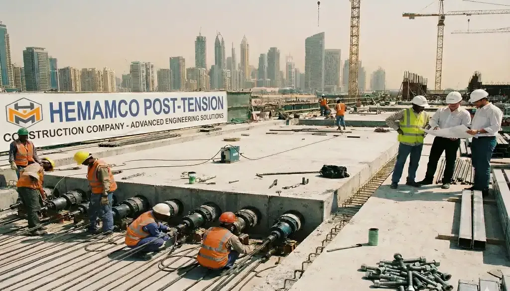 شركة مقاولات بوست تنشن ھمم العروبة النموذج الرائد في قطاع الإنشاءات السعودي