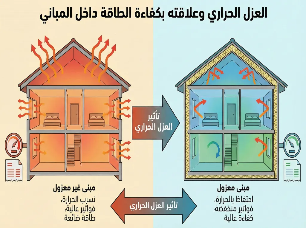 أنواع العزل الحراري ودوره في كفاءة الطاقة