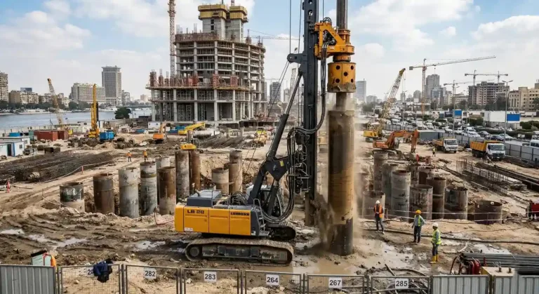 نوع الأساسات المناسب لطبيعة التربة في مشروعك الإنشائي واستخدام الخوازيق