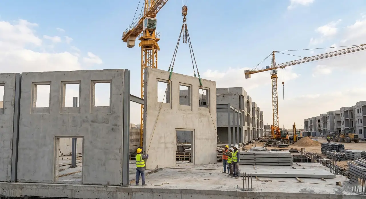سرعة تنفيذ مشاريع تقنيات البناء الحديثة باستخدام البناء الجاهز