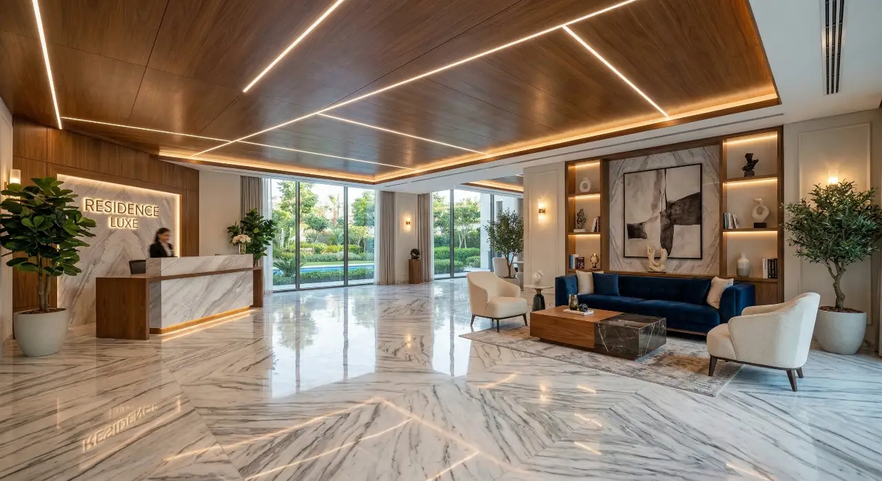  تنفيذ التشطيبات الداخلية الفاخرة في المشاريع السكنية والتجارية بالسعودية