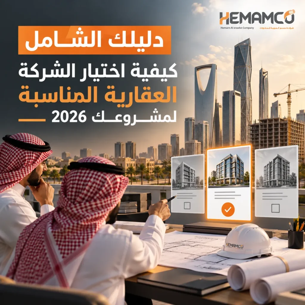 دليلك الشامل: كيفية اختيار الشركة العقارية المناسبة لمشروعك 2026