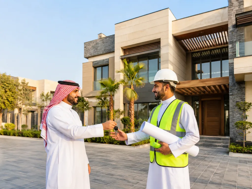 تنفيذ أعمال العظم والهيكل الإنشائي في مشروع بناء